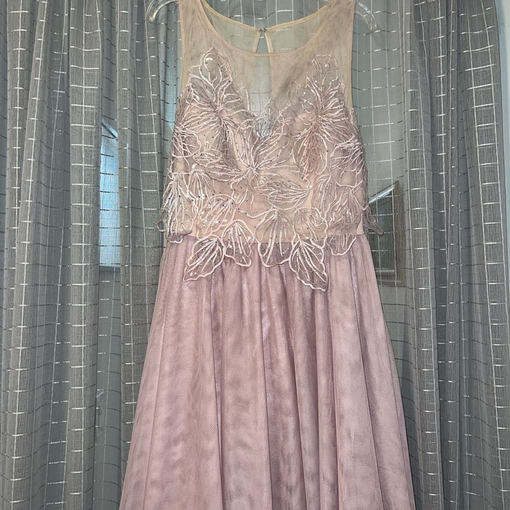 Elegant Floral Embroidered Maxi Dress